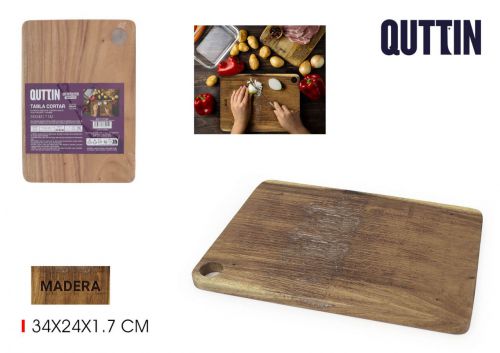Placa De Corte Madeira Quttin — vista 1