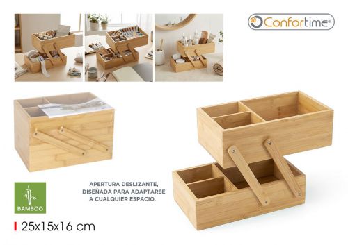 Organizador Em Bambu Confortime — vista 1
