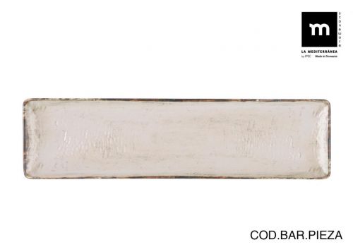 Travessa Retangular 30x8cm Menulis Mate — referência MNB25014