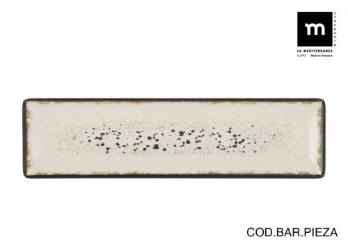 Prato Retangular 30x8cm Essentia Elite Brilhante — vista 1