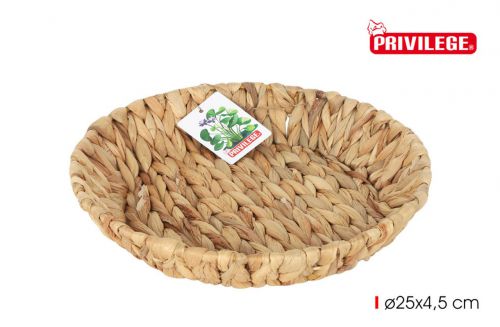 Bandeja Jacinto De Aguaredonda 25x4.5cmc/Metal — vista 1