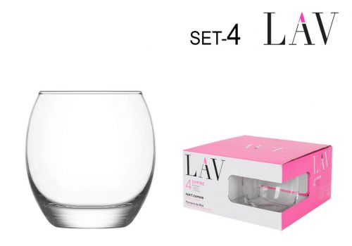 Set 4 Copos  Vidro 405 Cc Empire