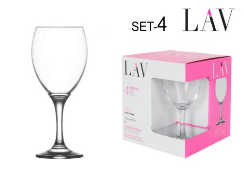 Set 4 Copas  Agua 340 Cc Empire — vista 1