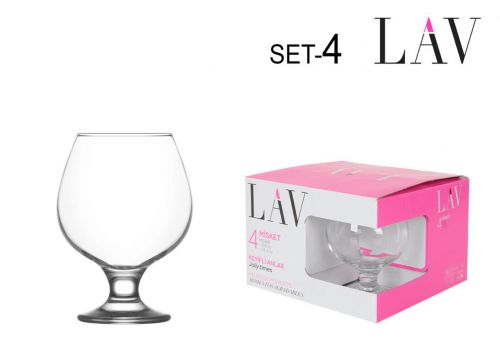 Set 4 Copas  Conhaque 390 Cc Misket — vista 1