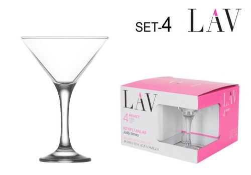 Set 4 Copas Cocktail 175 Cc Misket
