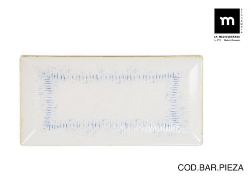Travessa Retangular 30x15cm Nebulosa Mate — vista 1