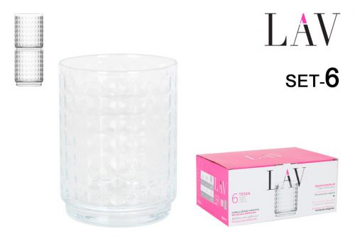 Conjunto De 6 Copos Longos Empilh-Veis ??de 500 Ml — referência 458TES350F