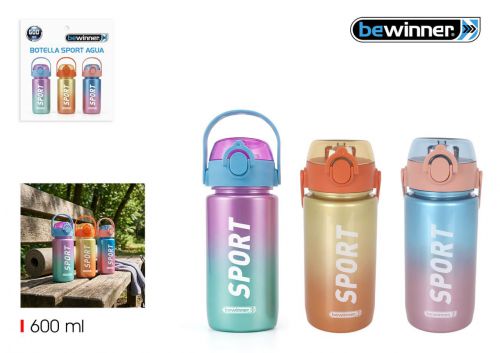 Garrafa De Agua Desportiva Multicolorida Bewinner — vista 1