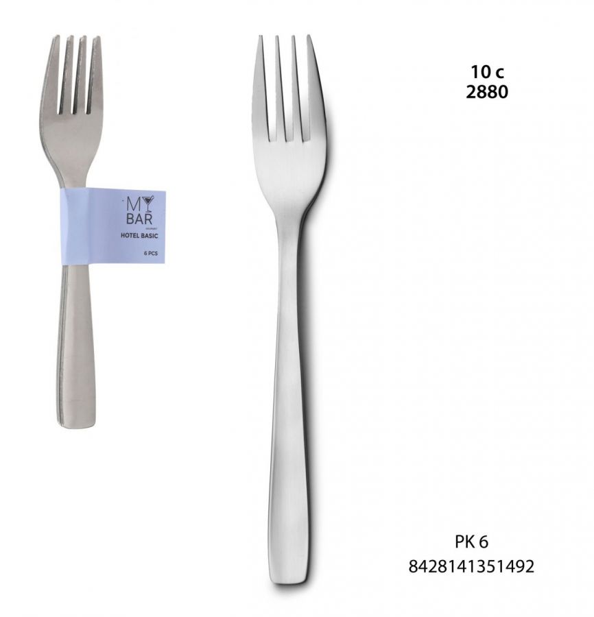 1048mbset6 Lunch Forks Hotel Basic 18/0 — referência B1507S2100308