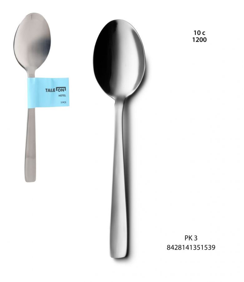 Conjunto De 3 Colheres De Mesa De Hotel N 40 18/ — referência B1507S3200101