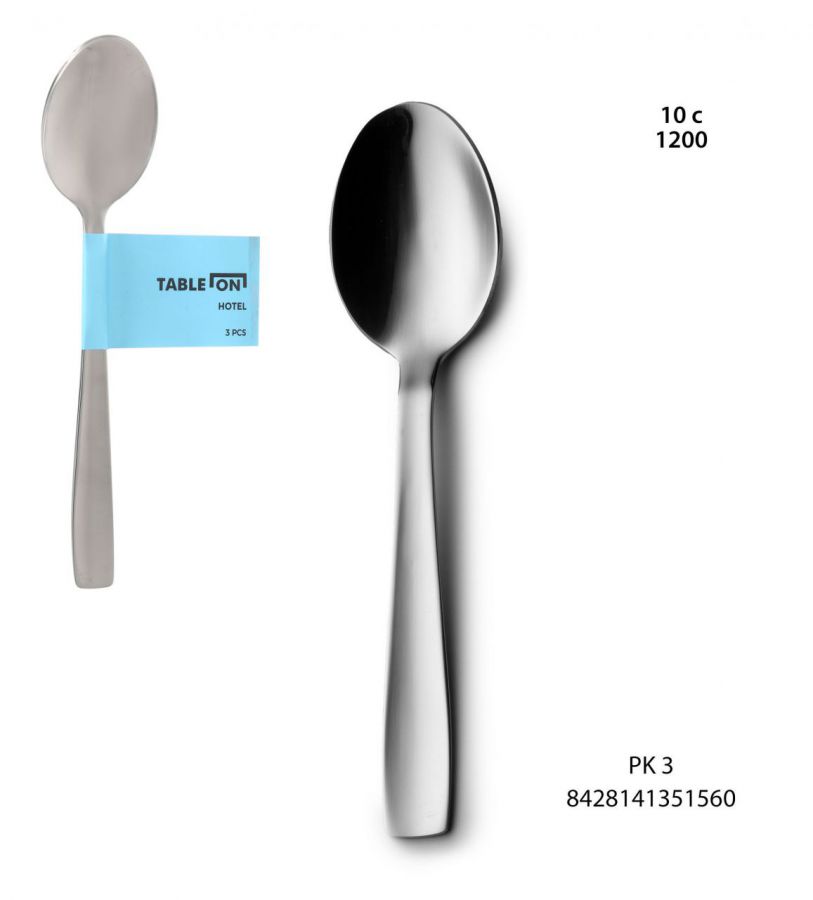 Conjunto De 3 Colheres De Sobremesa Para Hotel N+ — referência B1507S3200104