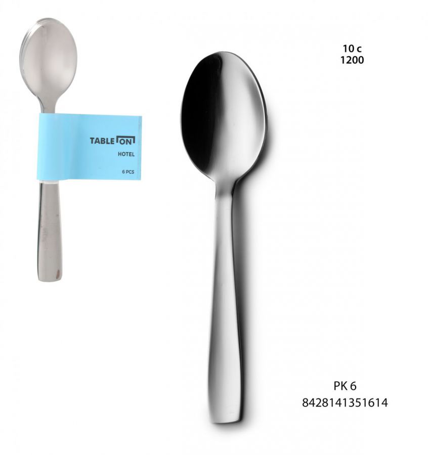 20 Conjunto De 6 Colheres De Hotel Moka 18/0 — referência B1507S3200109