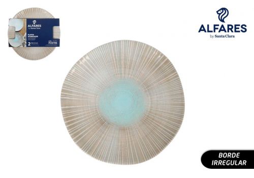 6020151plato Postre Aura 20cm Pack 2 Uds — referência AD-AUR26104