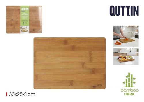 Tabua De Cortar E Servir Em Bambu Quttin