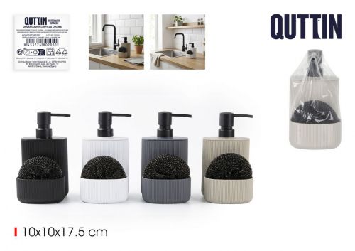 Suporte De Esponja Com Dispensador Quttin — referência BQ01017280205