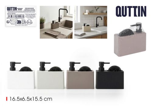 Suporte De Esponja Com Dispensador Quttin — referência BQ01017280208