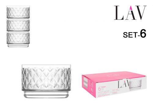 Conjunto De 6 Copos Empilh-Veis ??de 250 Ml Tessa
