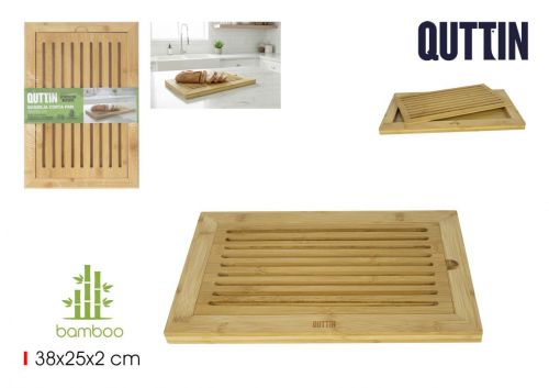 Bandeja Cortador Pao Bambu Quttin — referência BQ01018678974