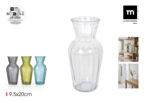 Vaso De Vidro La Mediterranea — referência BY01019980246