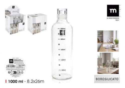Garrafa De Vidro Borosilicato La Mediterranea — referência BY03030480242