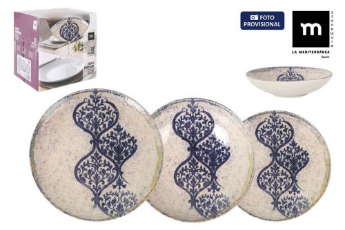 Serviso De Jantar 12pcs Rhombus Monaco — vista 1