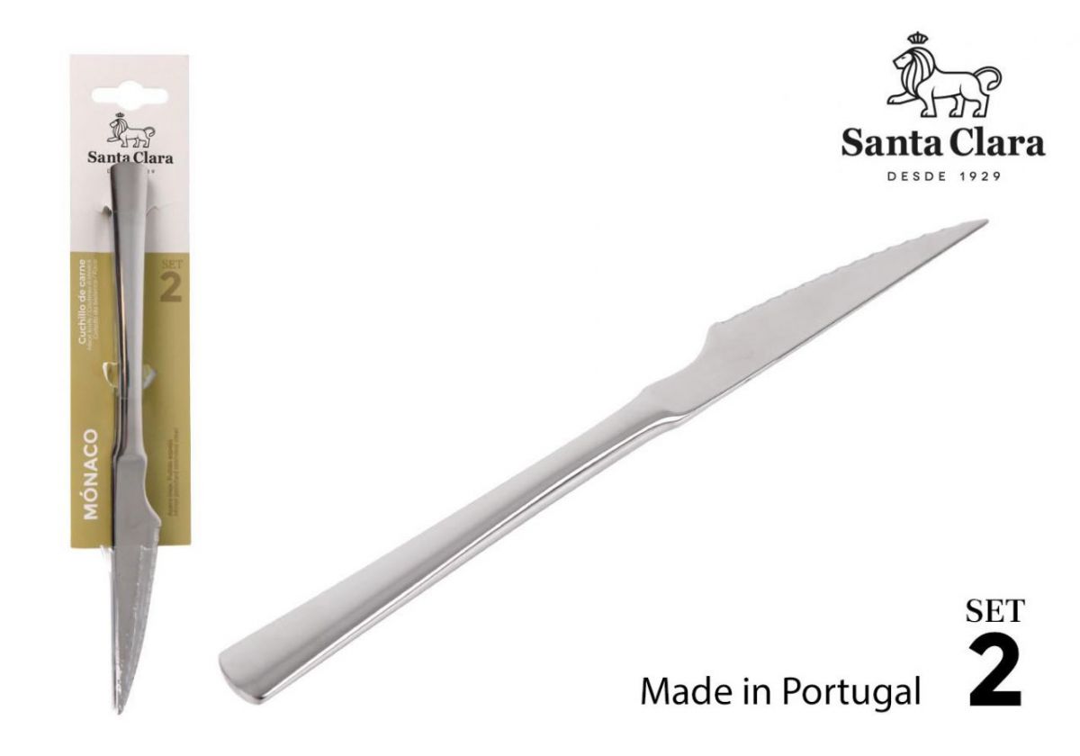 Set 2 Cuchillos Carne Monaco Sta Clara — referência STA-M4101925