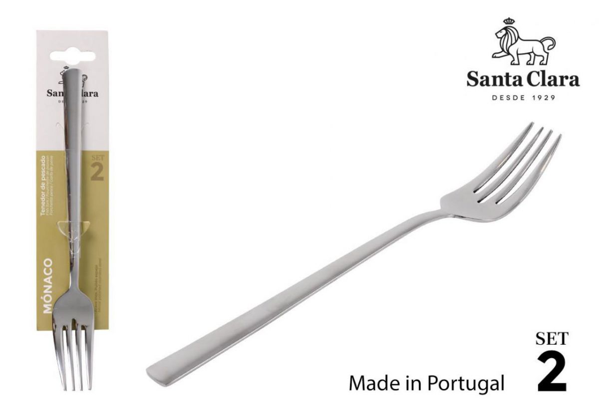 Set 2 Tenedor Pescado Monaco Sta Clara — referência STA-M8111225