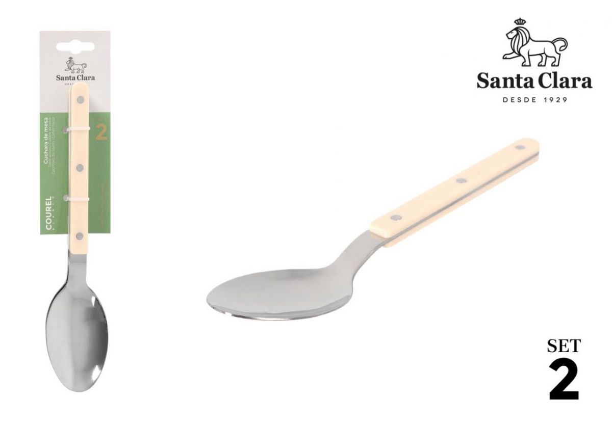 48set 2 Cucharas Mesa Courel Blanco Sta Cla — referência STA-987203