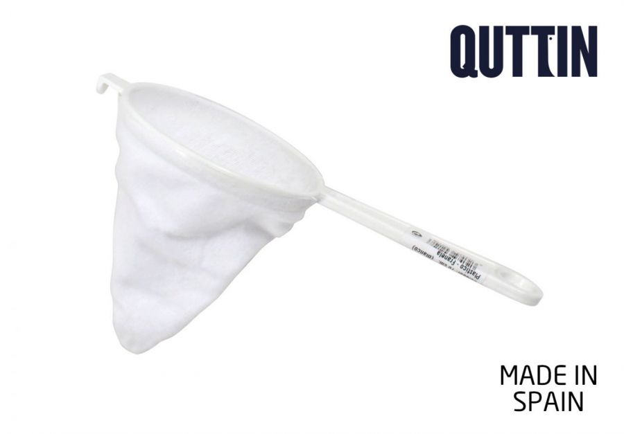 Coador Flanela Branco 10cm Mi Cocina