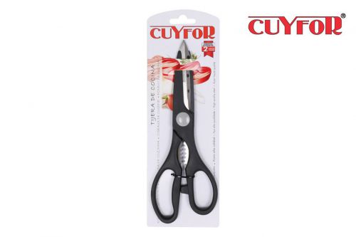 Tesoura De Cozinha Cuyfor 21cm Eco Ponto Branco — referência CY-9024049V