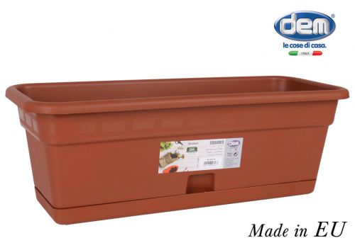 Flowerpot W/Placa 50x20cm Squares — vista 1