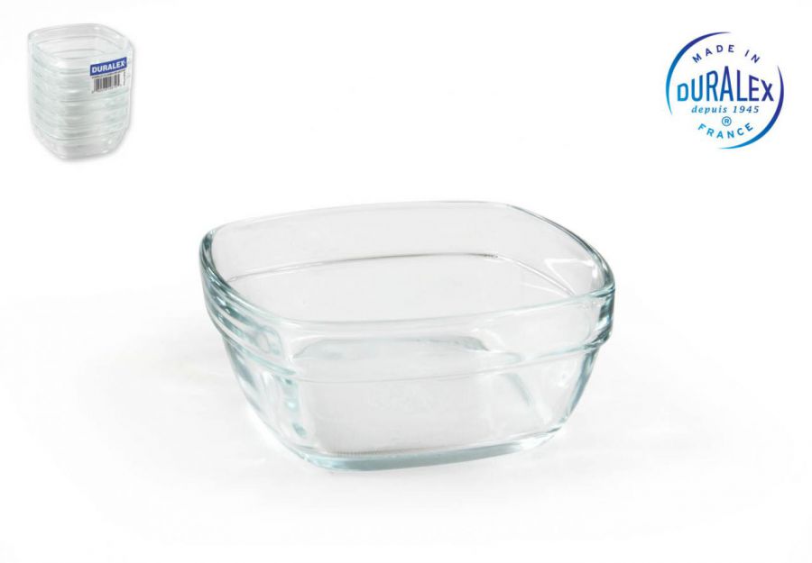 Bacia Empilhavel Lys 150cc Squar Clara 9x9x4cm — referência T41-2031AF