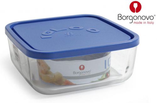 Pot Iglu Quadro Plast. Azul 22 Cent-Metr