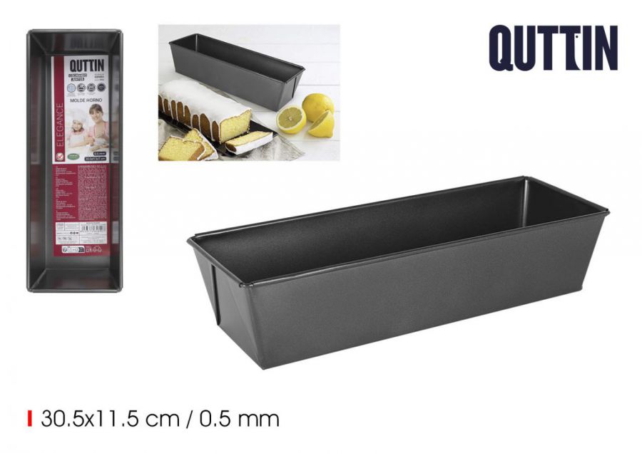 Molde Horno 30.5x11.5cm/0.5mm Quttin — referência BQ01042964690