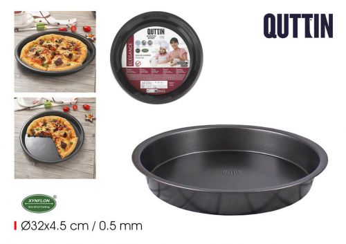 Molde Horno Redondo 32x4.5cm /0.5mm Qutt — referência BQ01042964708