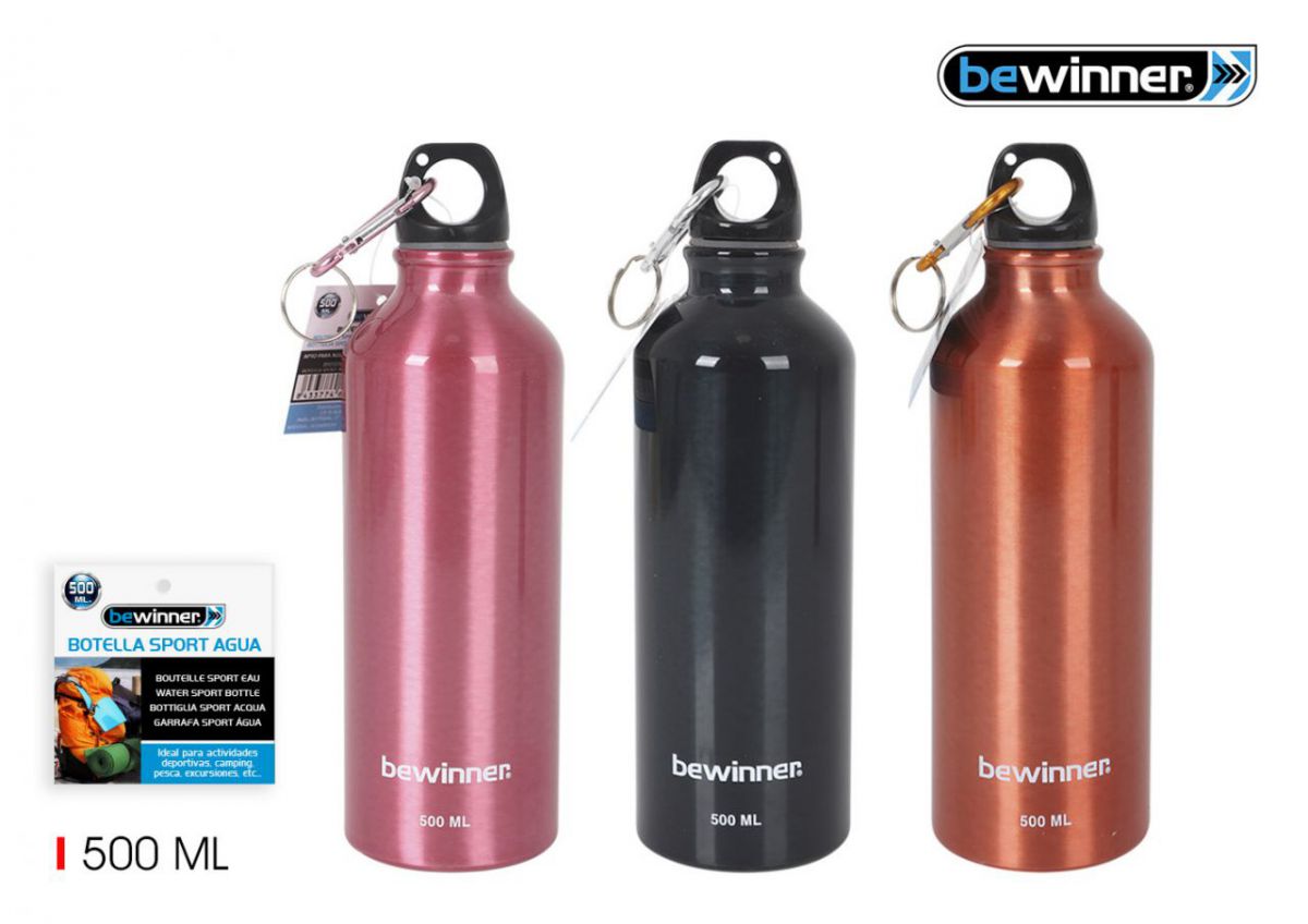 48 Garrafa Sport Aluminio 500ml Bewinner — referência BY01010267118