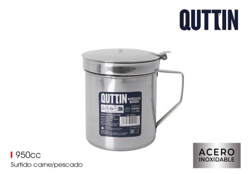 Inox Carne / Peixe Coador De Óleo 950cc  Quttin — vista 1