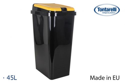 Balde Garbage Rectangular Bido 45l Neg