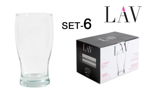 Set 6 Cerveja 1280cc De Vidro Belek — vista 1