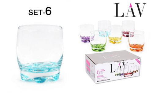 > Set 6 290cc Adora Copo De Agua Coral — referência C5445S