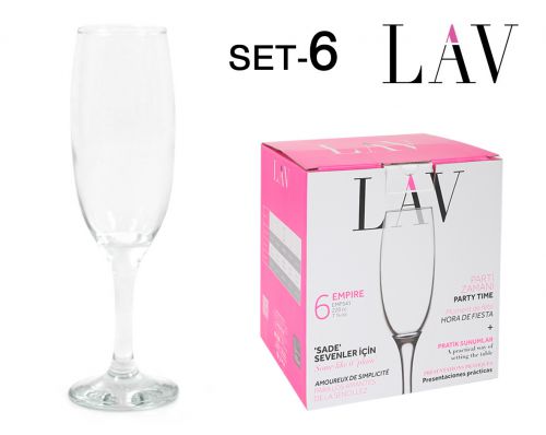 Emp541fsx Set 6  Champagne Copo De 220 — referência 22286S