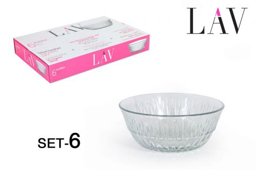 Set 6 Tigela 12.5cm345cc Alinda — referência 22676S