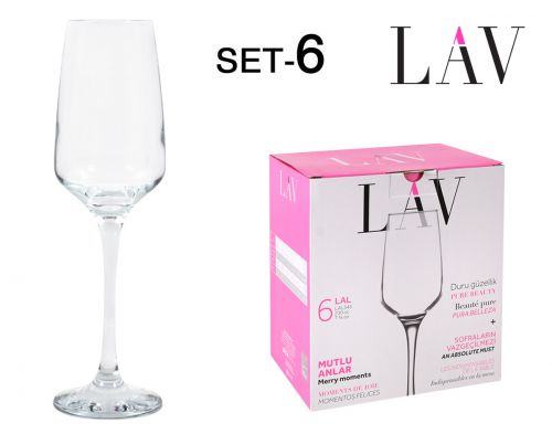 > Lal545fsx Set 6  Copo De Champanhe 230