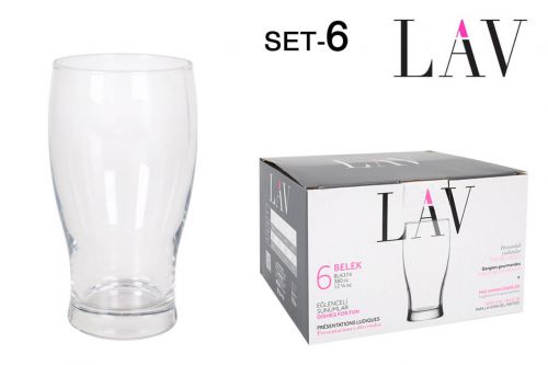 Blk374fsx Set 6  375cc Copo De Cerveja — referência 20091S