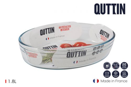 Vidro Oval Prato 25x17cm