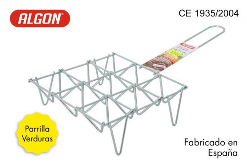 Grelhar Legumes 9u. Zinco 26x55cm Algon — vista 1