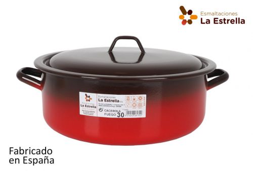 Esmalte Stewpan W / Tampa 30cm / 8l Fue — referência 217180130