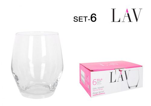 > Set 6 Copos 370cc Ella — referência 10955S