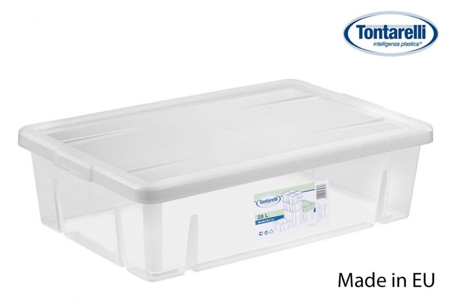 Caixa De Armazenamento W /Tampa 28l Lin