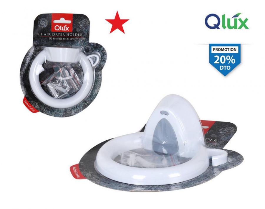 20 Y Cabide Plast. Secador Cabelo Qlux — referência BY01093669746